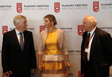 H.M. Queen Máxima of the Netherlands, Norwegian Minister of Finance and FATF President