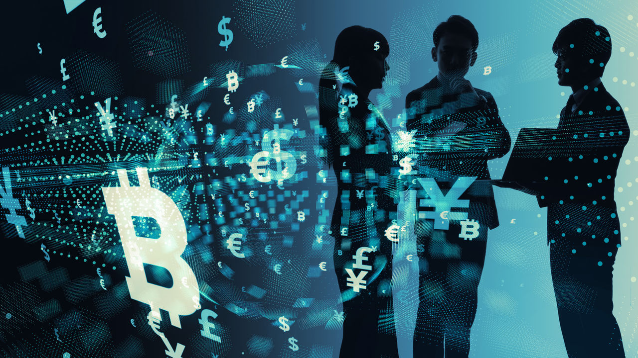 Silhouette of group of businesspeople and financial technology concept.; Shutterstock ID 792660010; NP: FATF - WS - Public consultation