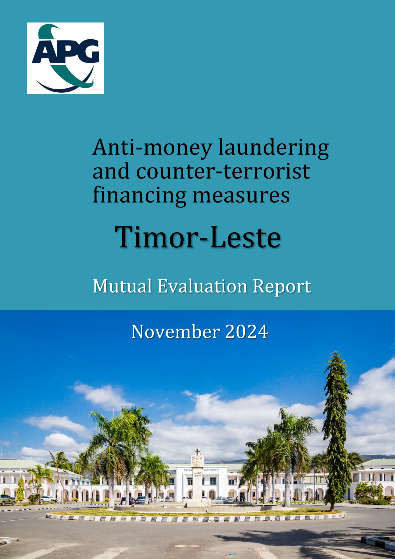 Cover of Mutual Evaluation Report - Timor Leste 2024